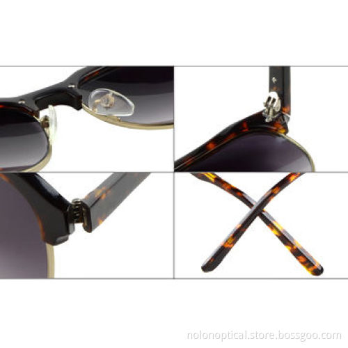 Tortoise acetate and metal frame sunglasses